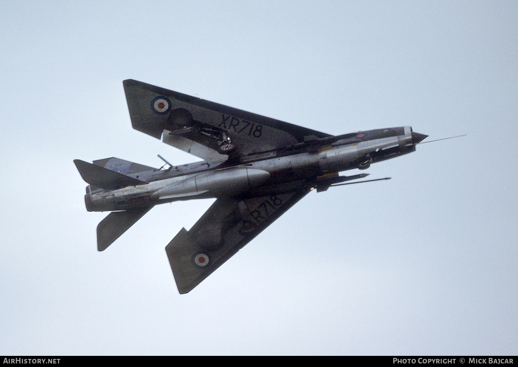 Aircraft Photo of XR718 | English Electric Lightning F3 | UK - Air Force | AirHistory.net #38789