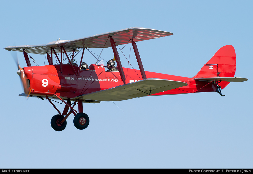 Aircraft Photo of PH-VMS | De Havilland D.H. 82A Tiger Moth | The de Havilland School of Flying | AirHistory.net #38805