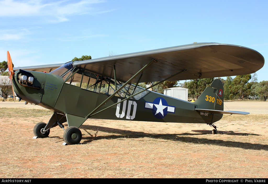 Aircraft Photo of VH-DIT / 330119 | Piper J-3C-65 Cub | USA - Air Force | AirHistory.net #38844