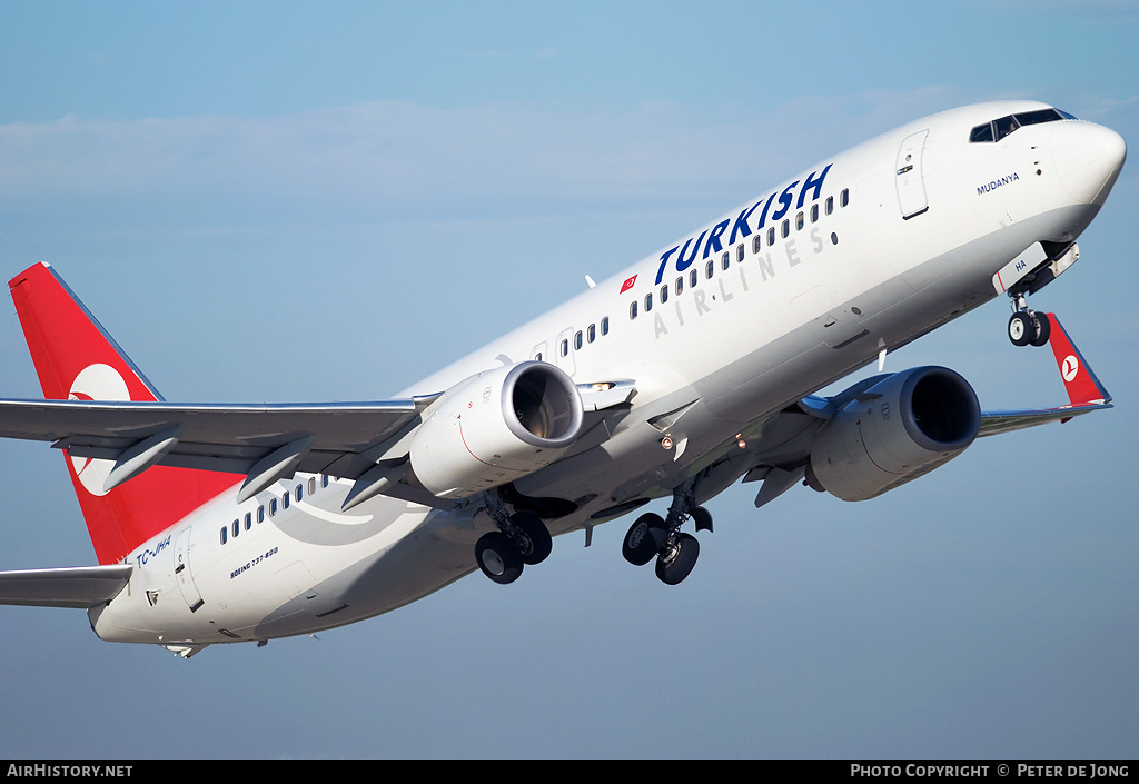 Aircraft Photo of TC-JHA | Boeing 737-8F2 | Turkish Airlines | AirHistory.net #38853