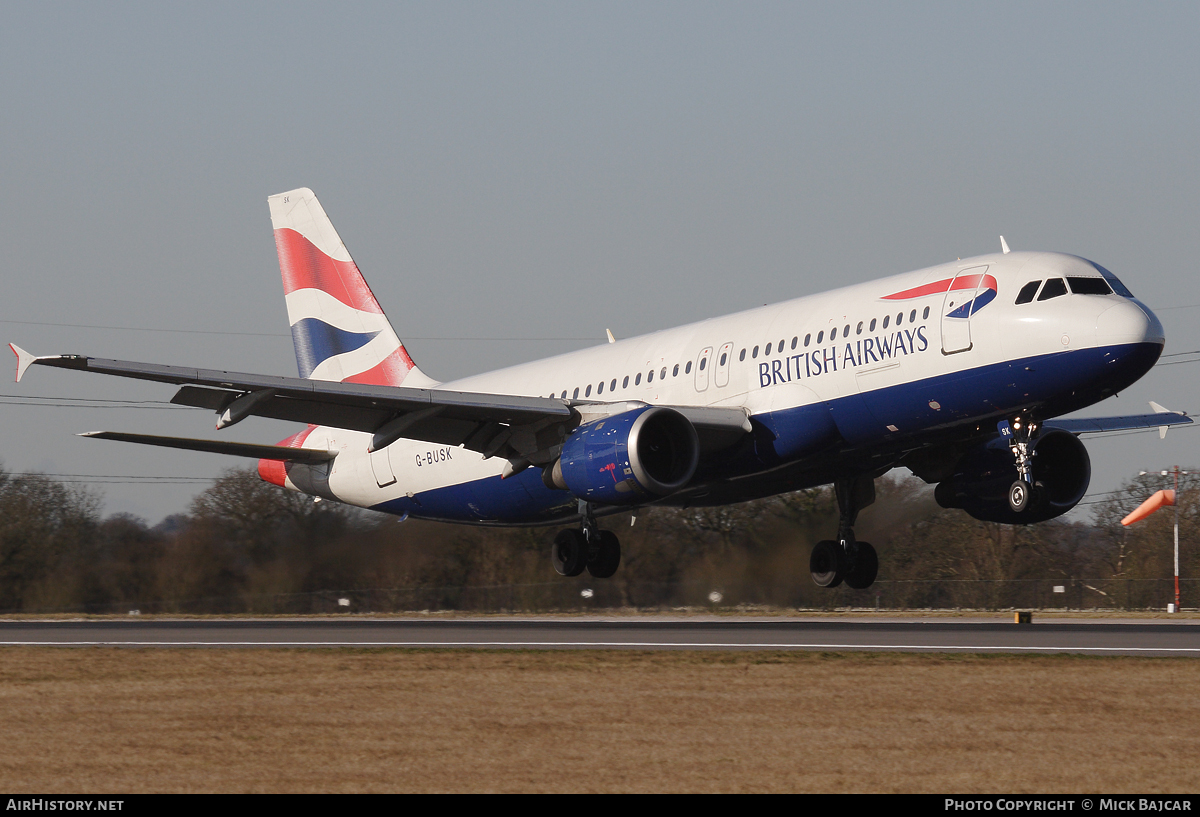 Aircraft Photo of G-BUSK | Airbus A320-211 | British Airways | AirHistory.net #38854