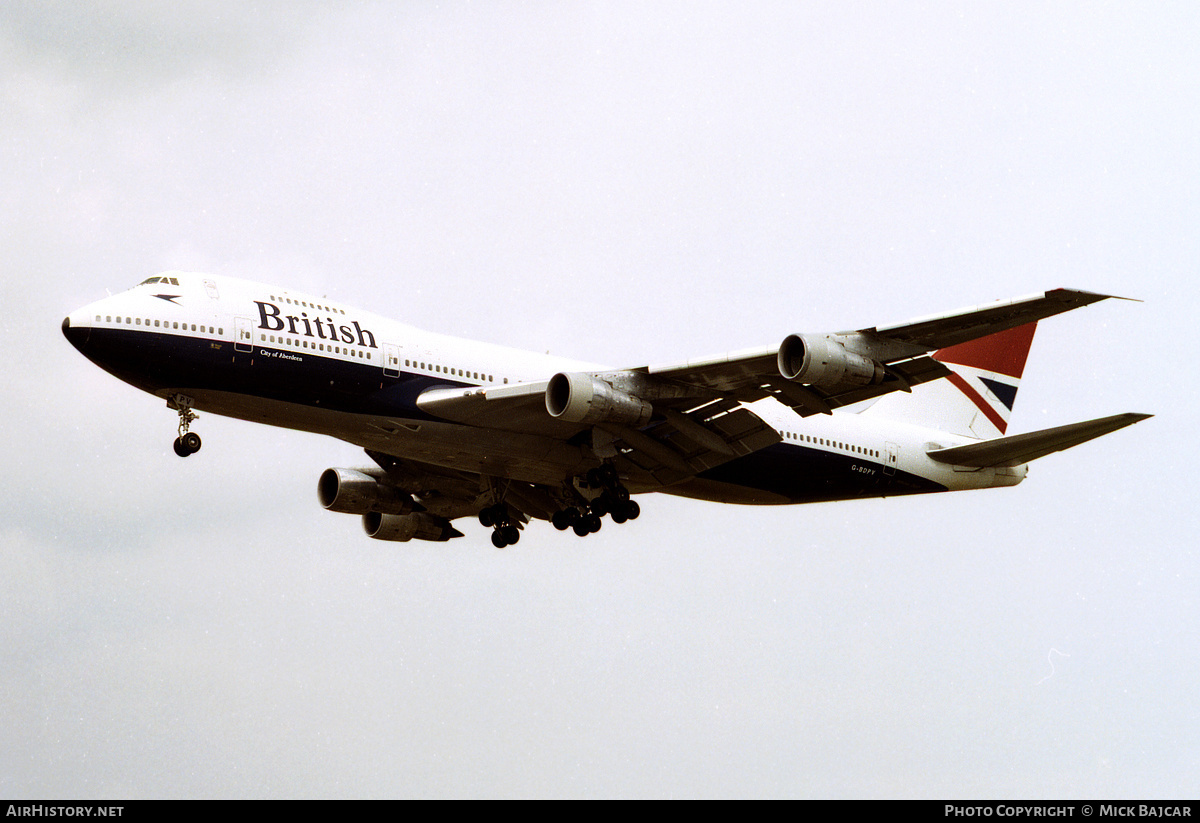 Aircraft Photo of G-BDPV | Boeing 747-136 | British Airways | AirHistory.net #38891