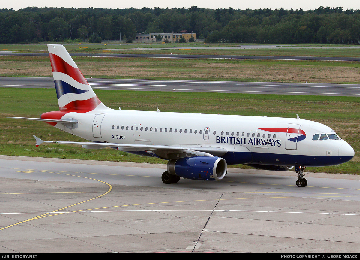 Aircraft Photo of G-EUOI | Airbus A319-131 | British Airways | AirHistory.net #38934