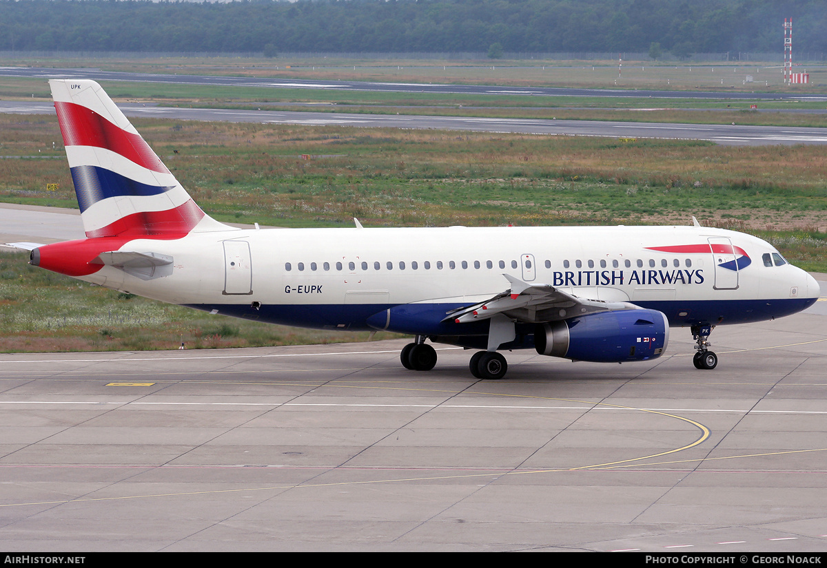 Aircraft Photo of G-EUPK | Airbus A319-131 | British Airways | AirHistory.net #38936
