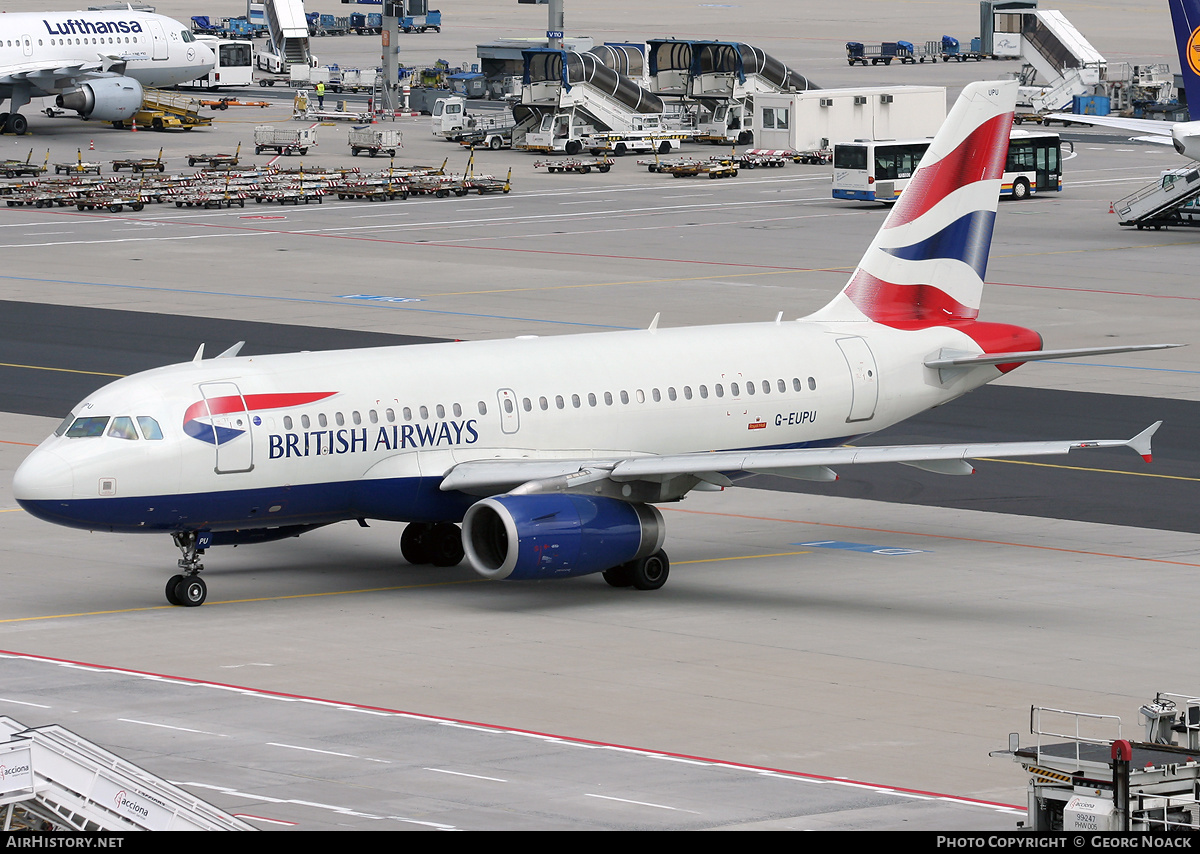 Aircraft Photo of G-EUPU | Airbus A319-131 | British Airways | AirHistory.net #38937