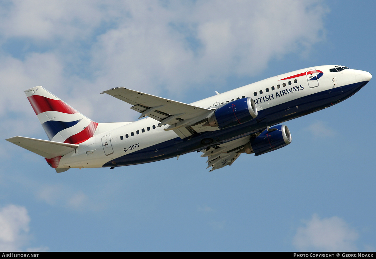 Aircraft Photo of G-GFFF | Boeing 737-53A | British Airways | AirHistory.net #38970