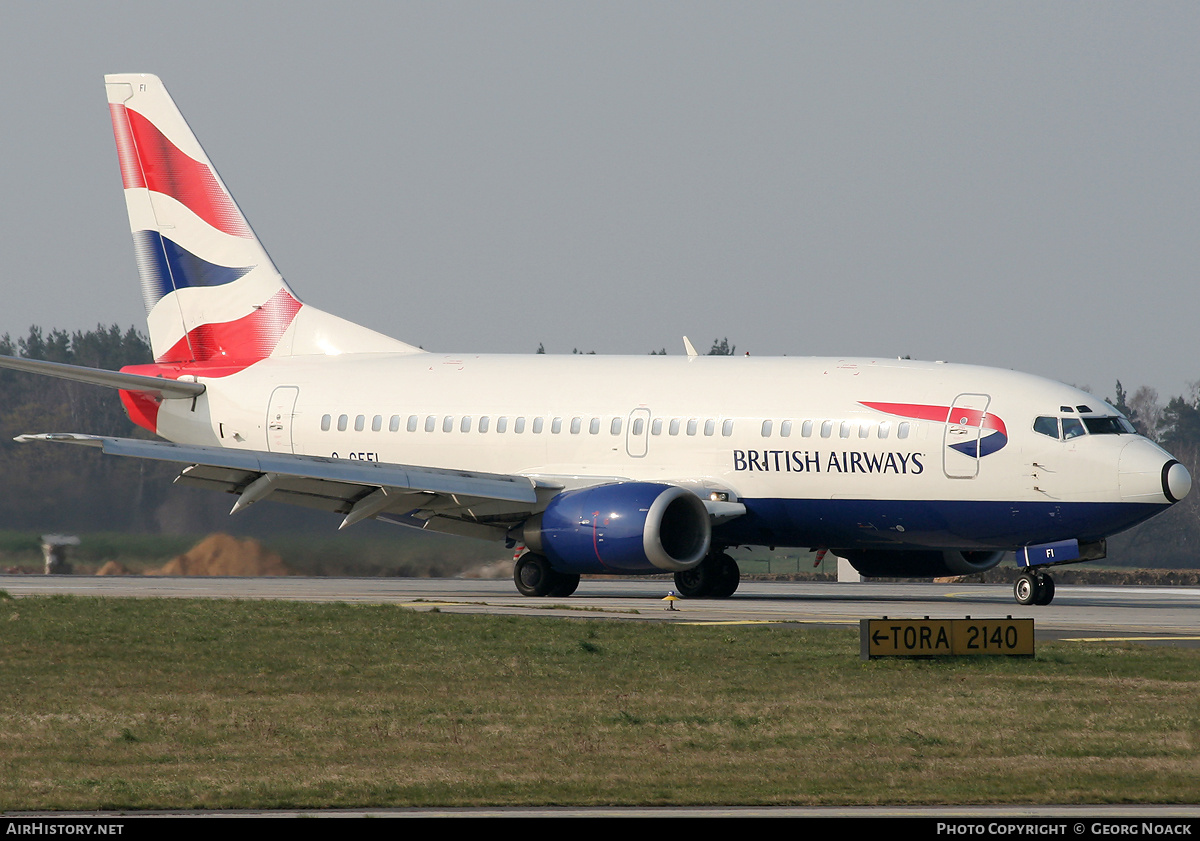 Aircraft Photo of G-GFFI | Boeing 737-528 | British Airways | AirHistory.net #38972