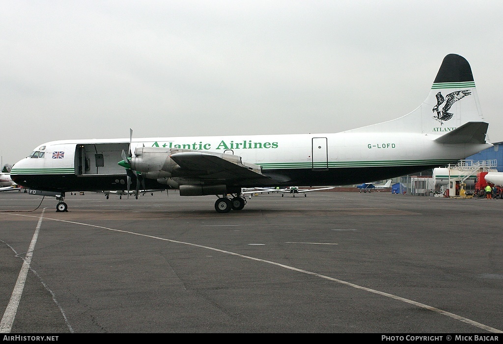 Aircraft Photo of G-LOFD | Lockheed L-188C(F) Electra | Atlantic Airlines | AirHistory.net #38976
