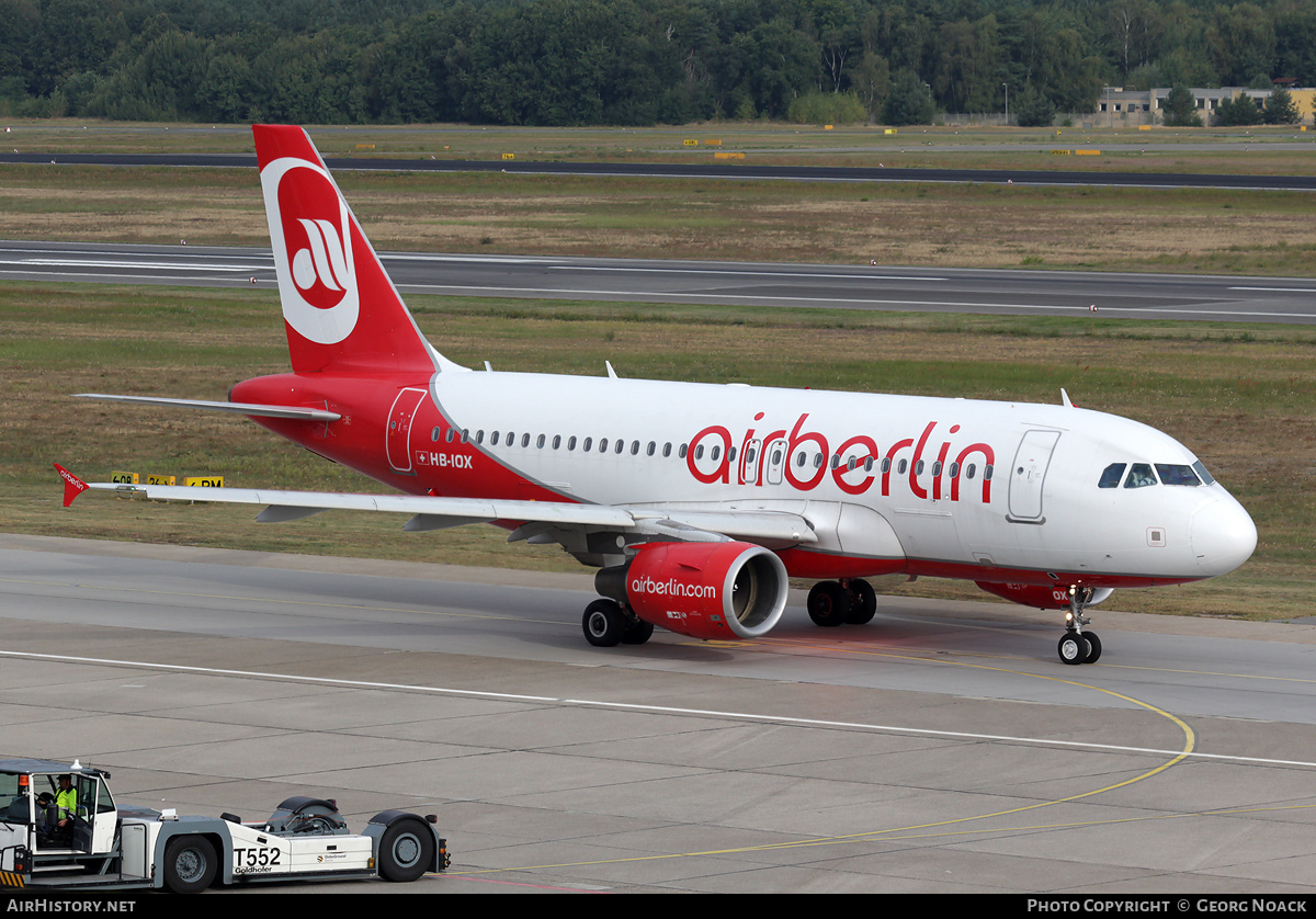 Aircraft Photo of HB-IOX | Airbus A319-112 | Air Berlin | AirHistory.net #39009