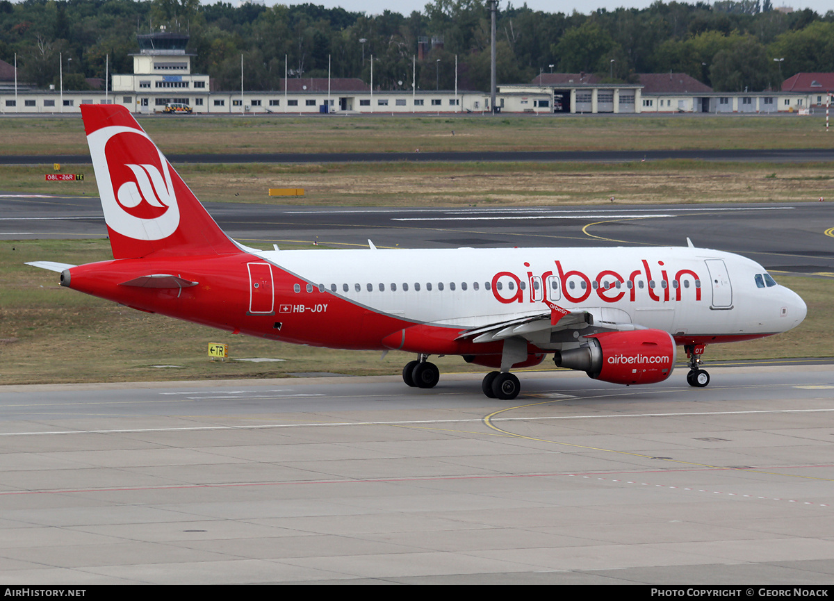 Aircraft Photo of HB-JOY | Airbus A319-112 | Air Berlin | AirHistory.net #39019