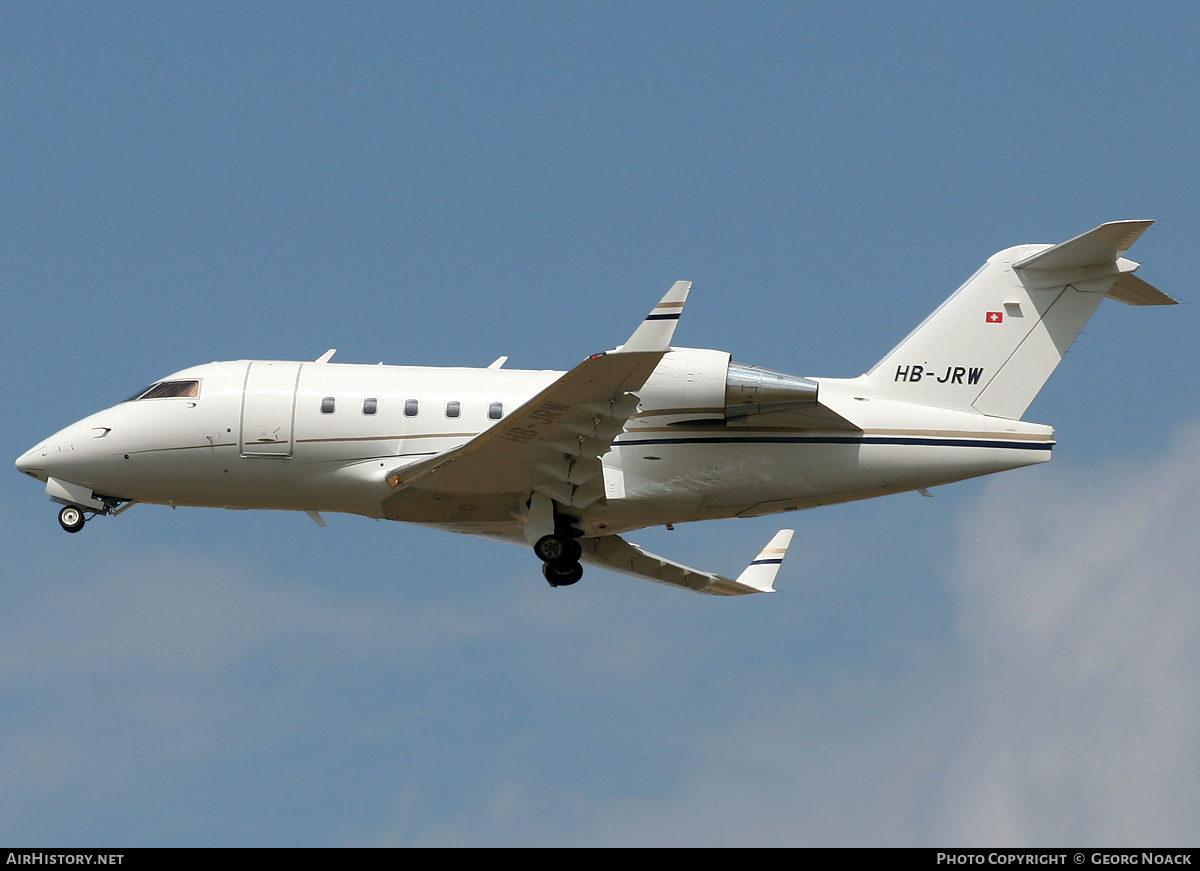 Aircraft Photo of HB-JRW | Bombardier Challenger 604 (CL-600-2B16) | AirHistory.net #39020