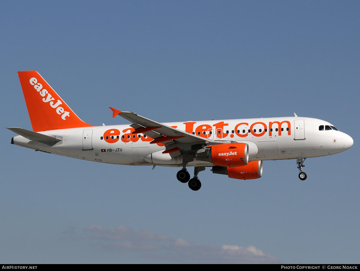 Aircraft Photo of HB-JZU | Airbus A319-111 | EasyJet | AirHistory.net #39023
