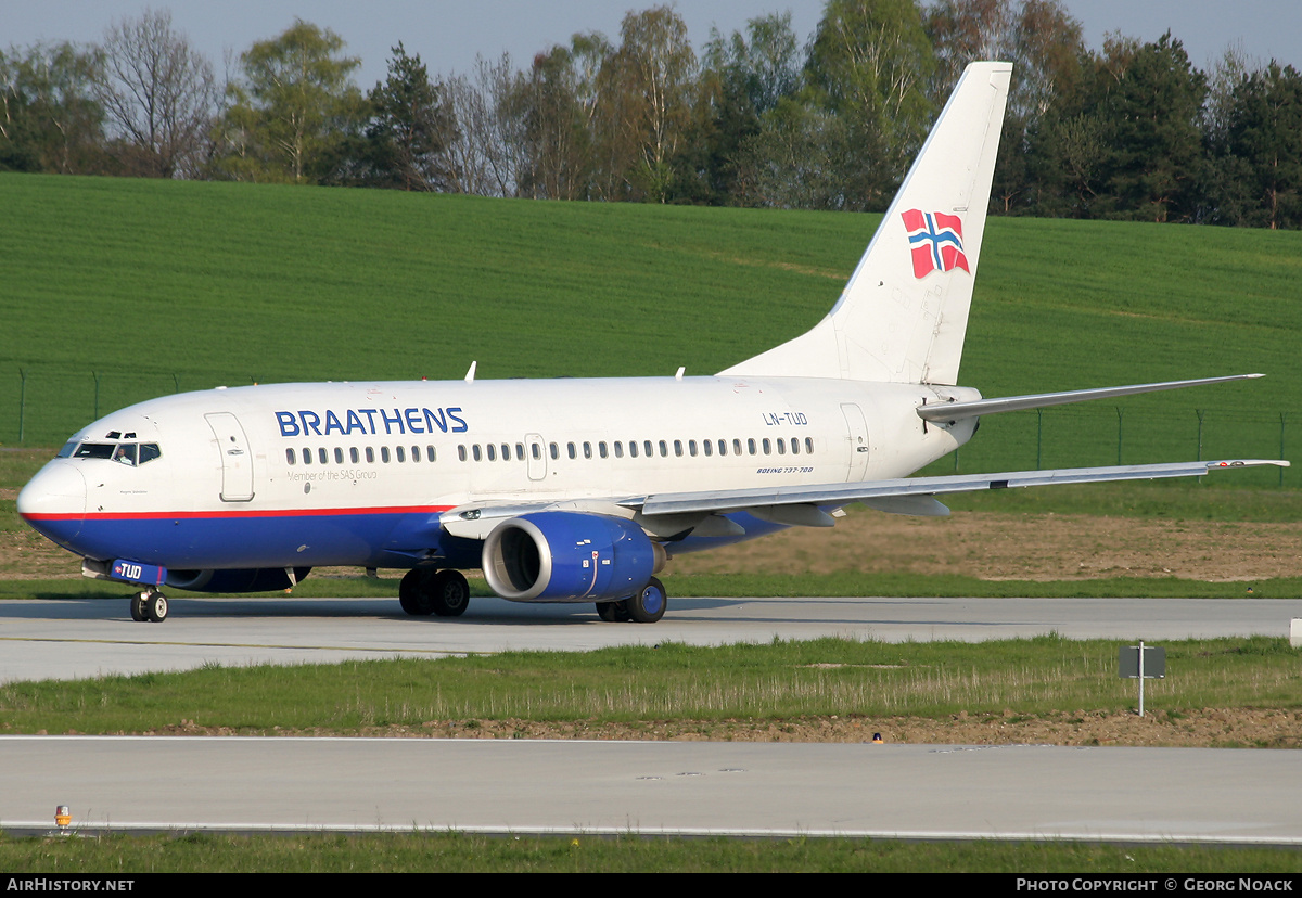 Aircraft Photo of LN-TUD | Boeing 737-705 | Braathens | AirHistory.net #39050
