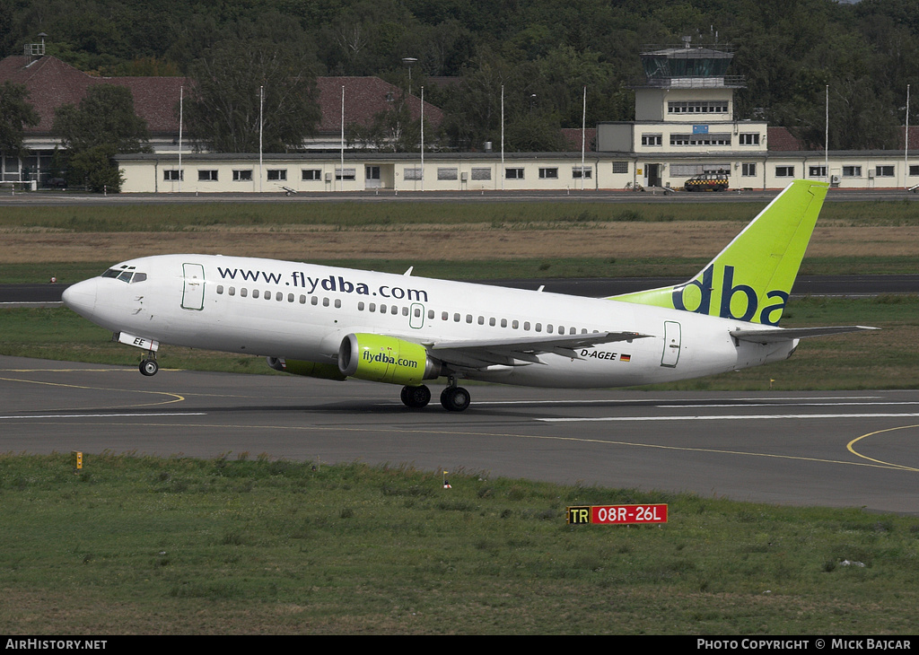 Aircraft Photo of D-AGEE | Boeing 737-35B | DBA - Deutsche BA | AirHistory.net #39064