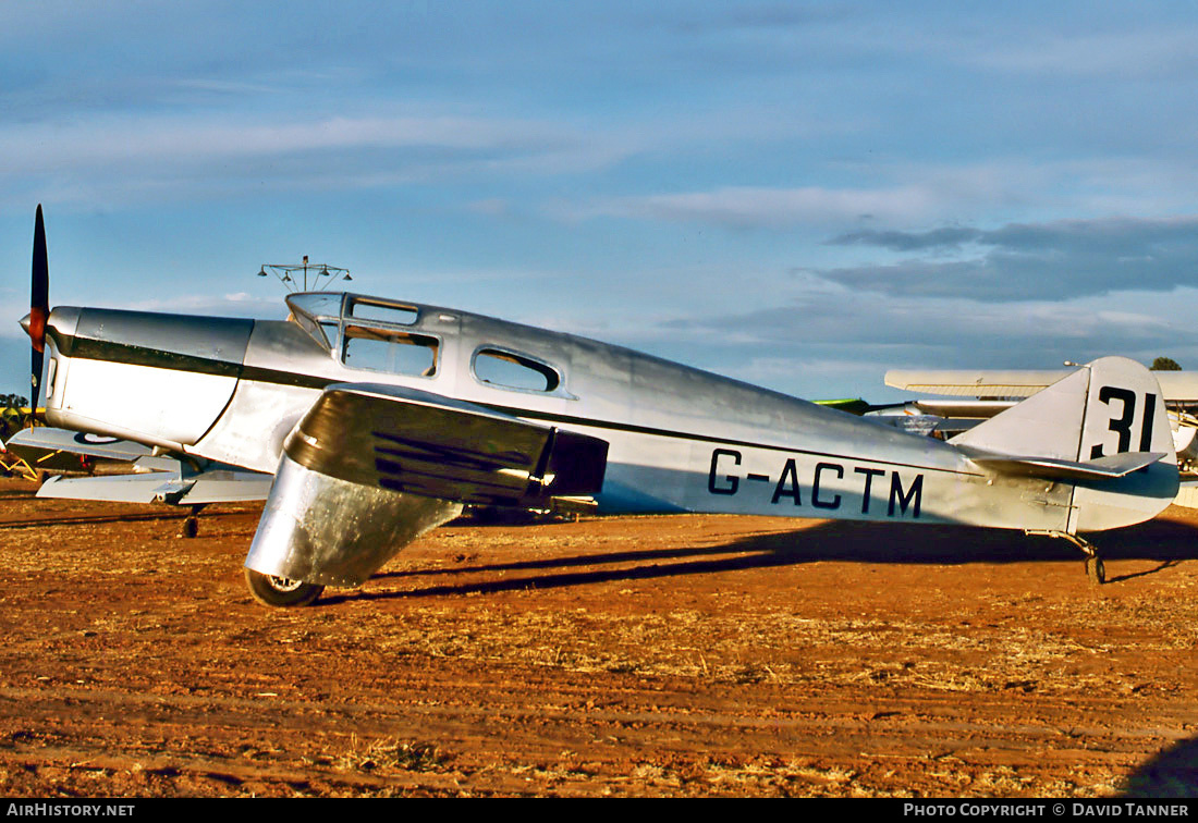 Aircraft Photo of VH-AAT / G-ACTM | Miles M.3A Falcon Major | AirHistory.net #39086