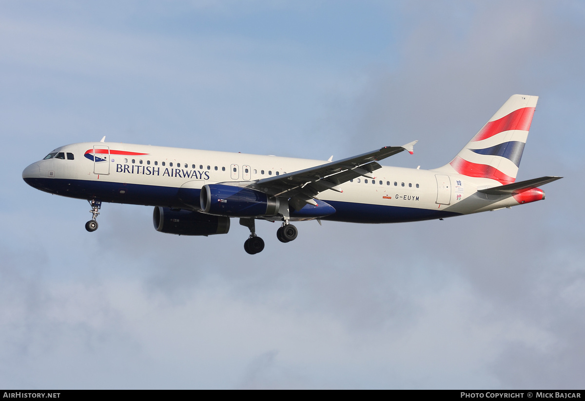 Aircraft Photo of G-EUYM | Airbus A320-232 | British Airways | AirHistory.net #39208
