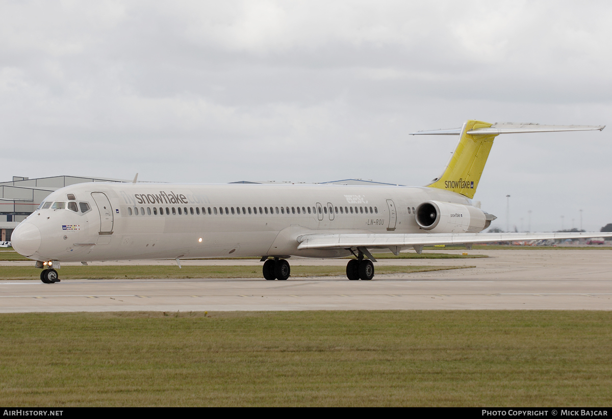 Aircraft Photo of LN-ROU | McDonnell Douglas MD-82 (DC-9-82) | Snowflake | AirHistory.net #39227