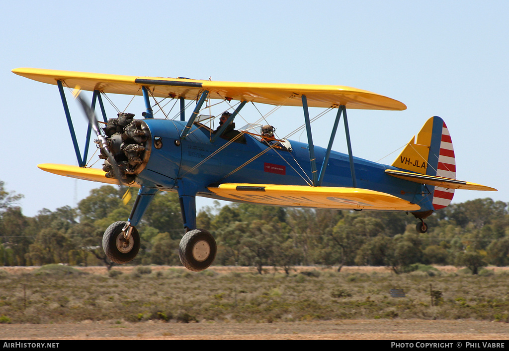 Aircraft Photo of VH-JLA | Boeing PT-17 Kaydet (A75N1) | USA - Air Force | AirHistory.net #39272