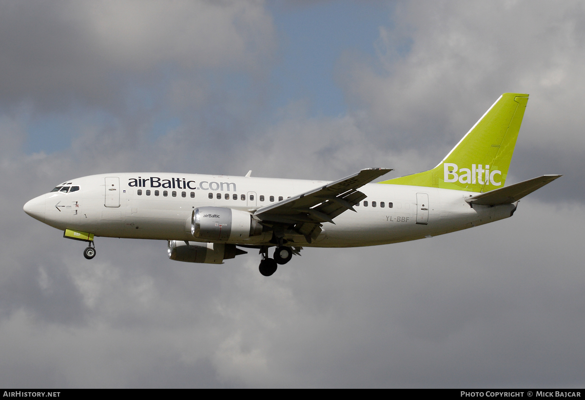 Aircraft Photo of YL-BBF | Boeing 737-548 | AirBaltic | AirHistory.net #39275