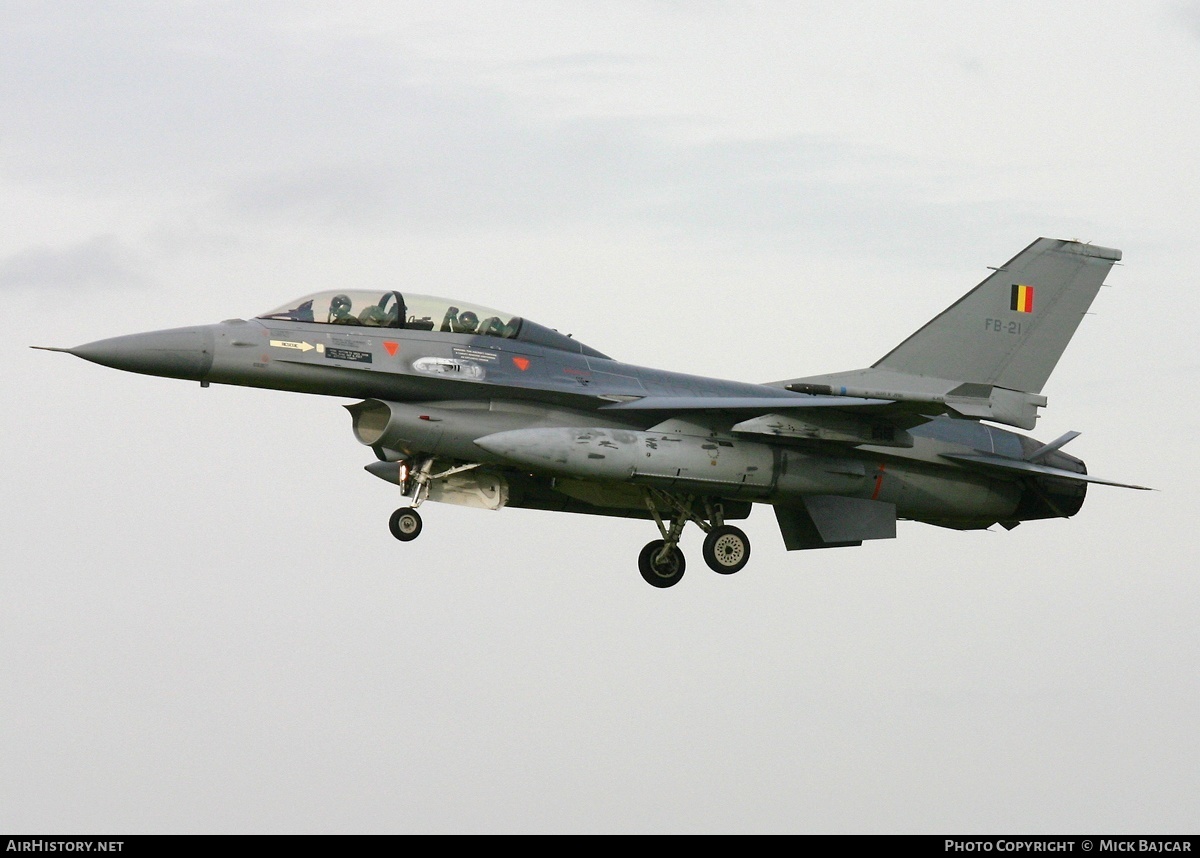 Aircraft Photo of FB-21 | General Dynamics F-16BM Fighting Falcon | Belgium - Air Force | AirHistory.net #39300