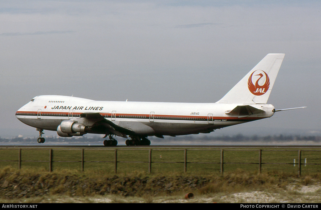 Aircraft Photo of JA8140 | Boeing 747-246B | Japan Air Lines - JAL | AirHistory.net #39327