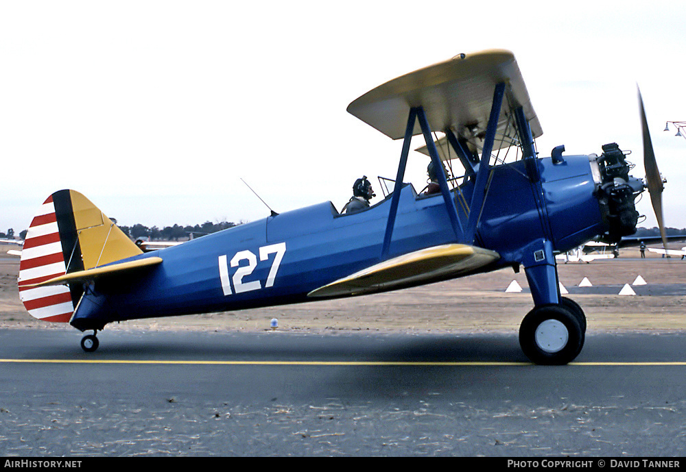 Aircraft Photo of VH-HCJ | Boeing PT-13D Kaydet (E75) | USA - Air Force | AirHistory.net #39346