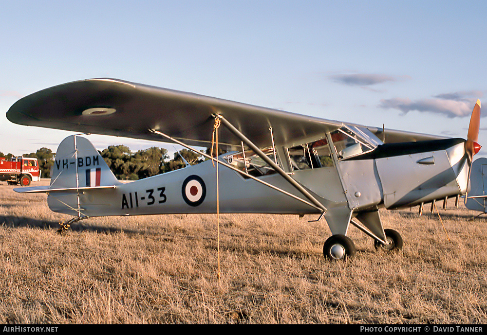 Aircraft Photo of VH-BDM / A11-33 | Taylorcraft E Auster Mk3 | Australia - Air Force | AirHistory.net #39375