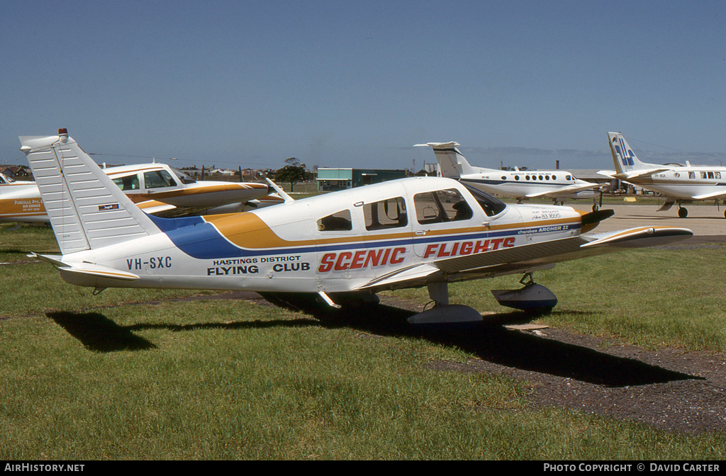 Aircraft Photo of VH-SXC | Piper PA-28-181 Archer II | Hastings District Flying Club | AirHistory.net #39403