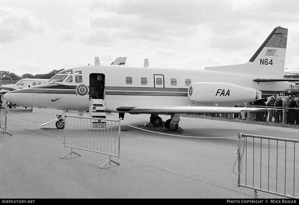 Aircraft Photo of N64 | North American Rockwell NA-380 Sabreliner 75A | FAA - Federal Aviation Administration | AirHistory.net #39431