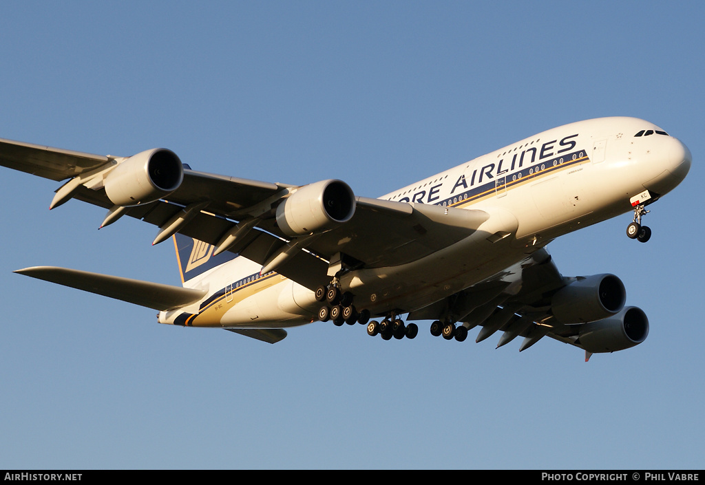 Aircraft Photo of 9V-SKC | Airbus A380-841 | Singapore Airlines | AirHistory.net #39467