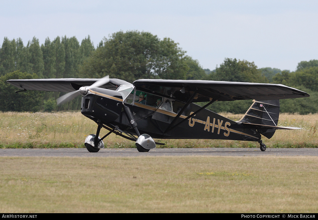 Aircraft Photo of G-AIYS | De Havilland D.H. 85 Leopard Moth | AirHistory.net #39563