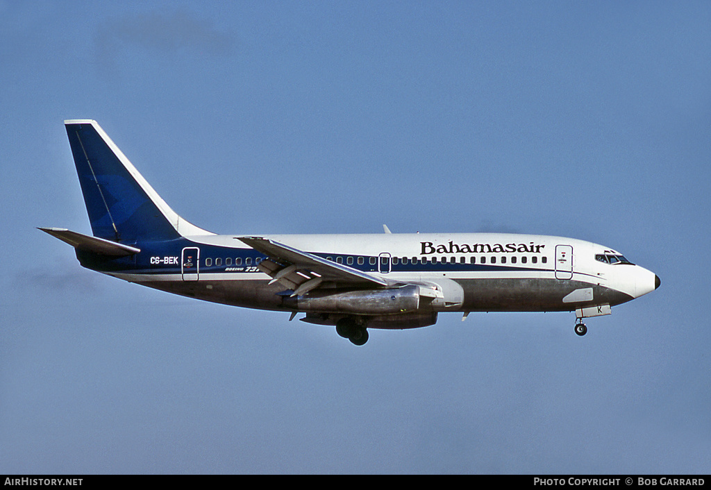 Aircraft Photo of C6-BEK | Boeing 737-2A9/Adv | Bahamasair | AirHistory.net #39597