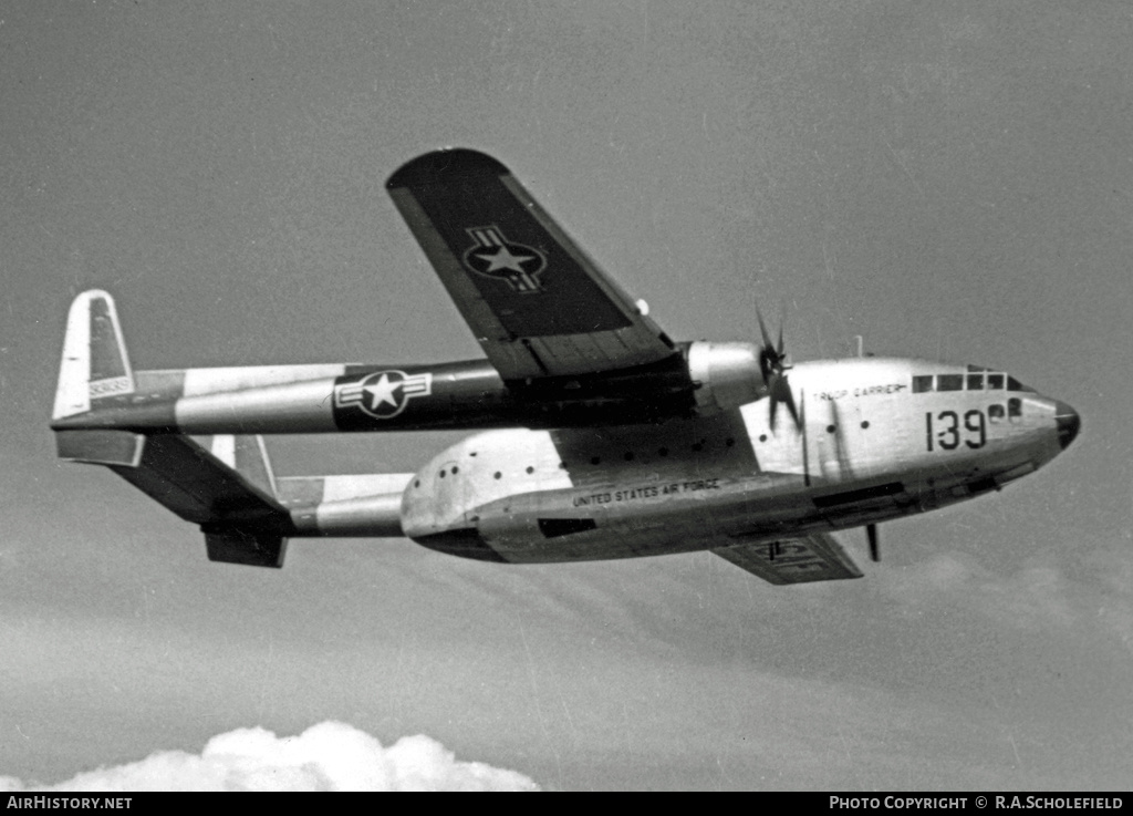 Aircraft Photo of 53-3139 / 33139 | Fairchild C-119G Flying Boxcar | USA - Air Force | AirHistory.net #39678