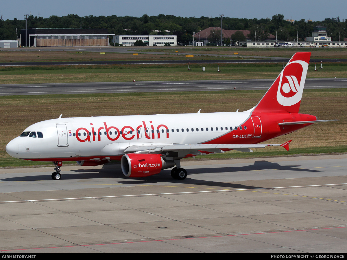 Aircraft Photo of OE-LOE | Airbus A319-112 | Air Berlin | AirHistory.net #39697