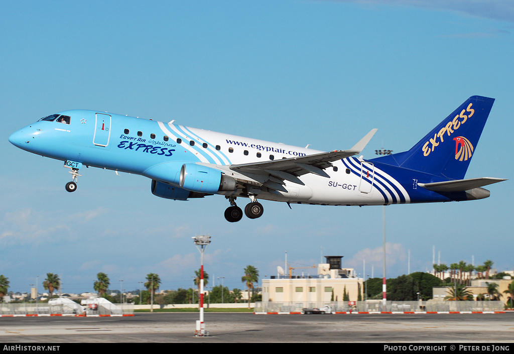 Aircraft Photo of SU-GCT | Embraer 170LR (ERJ-170-100LR) | EgyptAir Express | AirHistory.net #39717