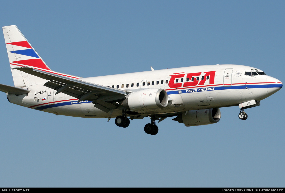 Aircraft Photo of OK-EGO | Boeing 737-55S | ČSA - Czech Airlines | AirHistory.net #39721