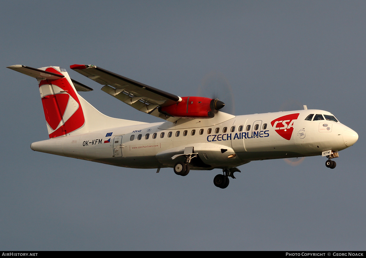 Aircraft Photo of OK-KFM | ATR ATR-42-500 | ČSA - Czech Airlines | AirHistory.net #39725