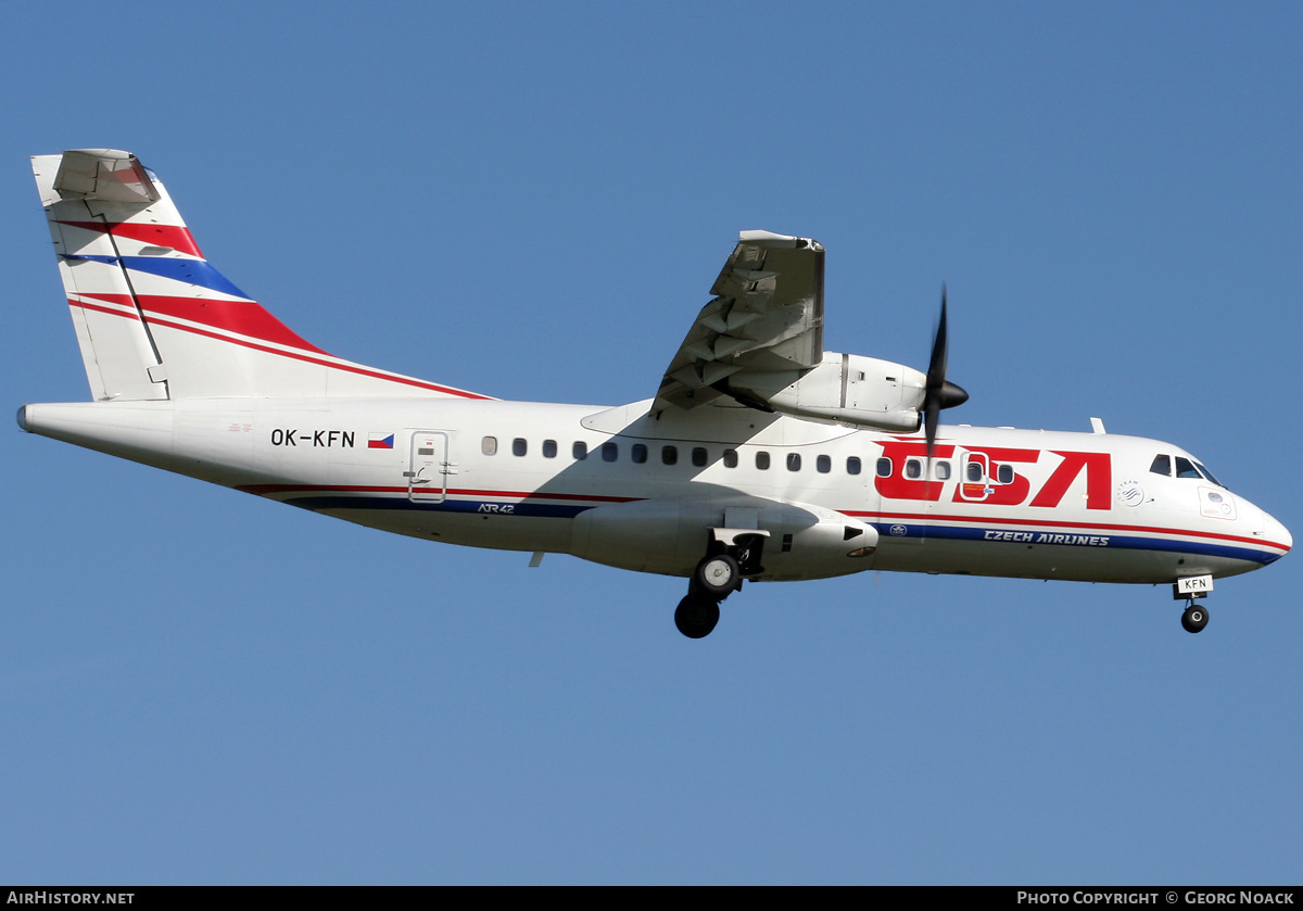 Aircraft Photo of OK-KFN | ATR ATR-42-500 | ČSA - Czech Airlines | AirHistory.net #39726
