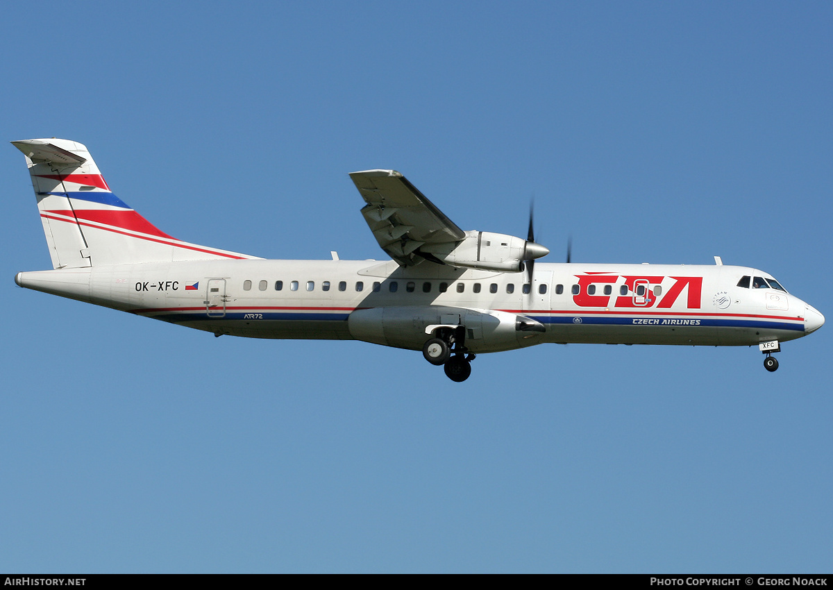 Aircraft Photo of OK-XFC | ATR ATR-72-202 | ČSA - Czech Airlines | AirHistory.net #39747