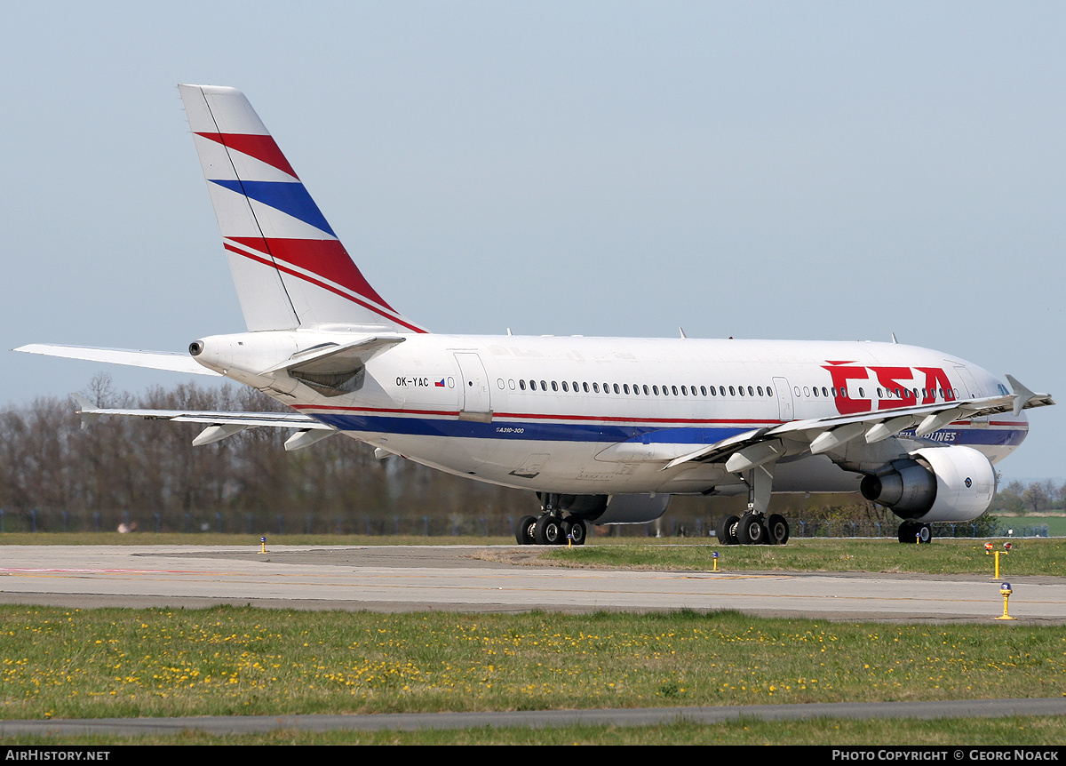 Aircraft Photo of OK-YAC | Airbus A310-325/ET | ČSA - Czech Airlines | AirHistory.net #39755