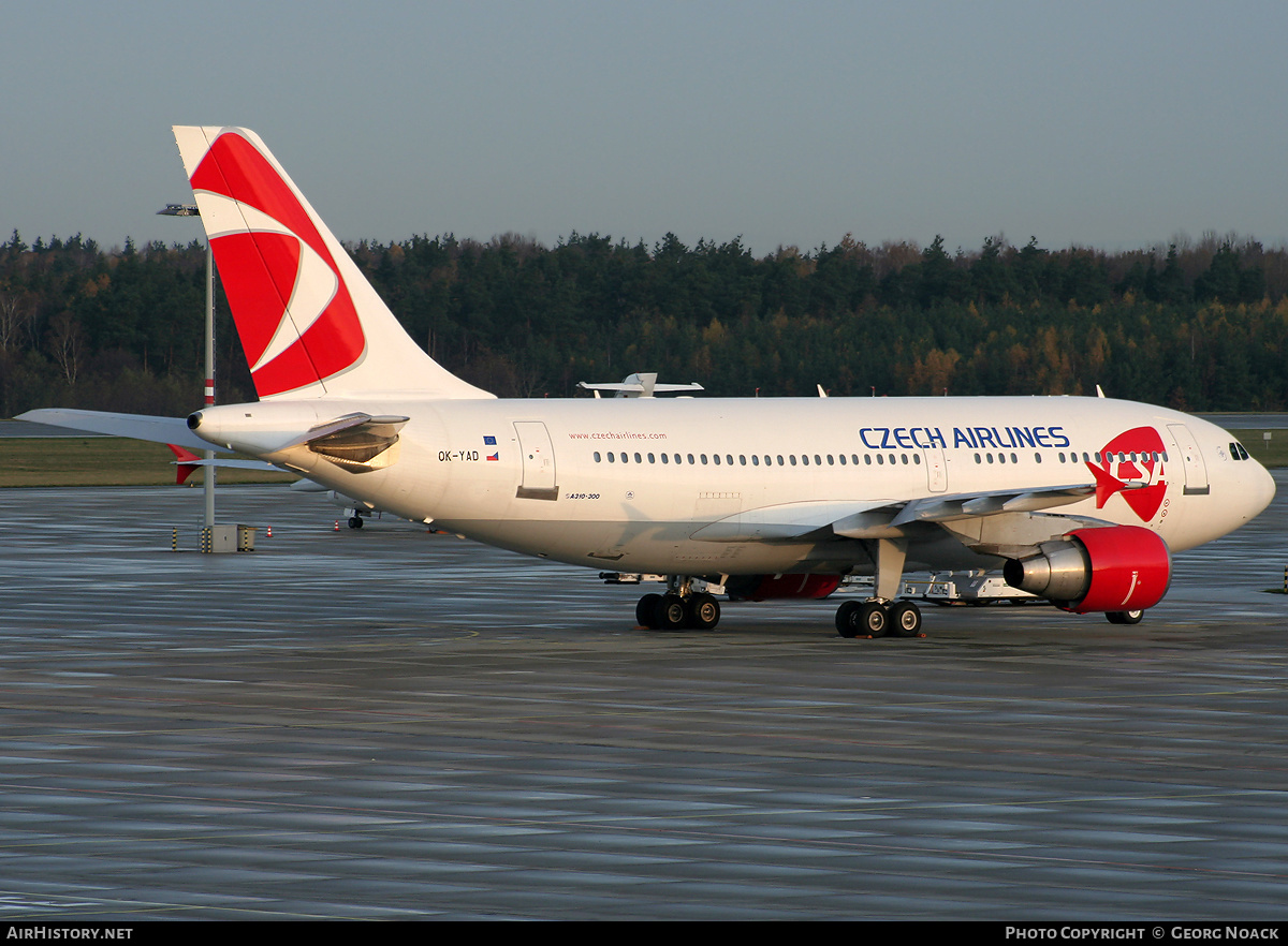 Aircraft Photo of OK-YAD | Airbus A310-324 | ČSA - Czech Airlines | AirHistory.net #39757