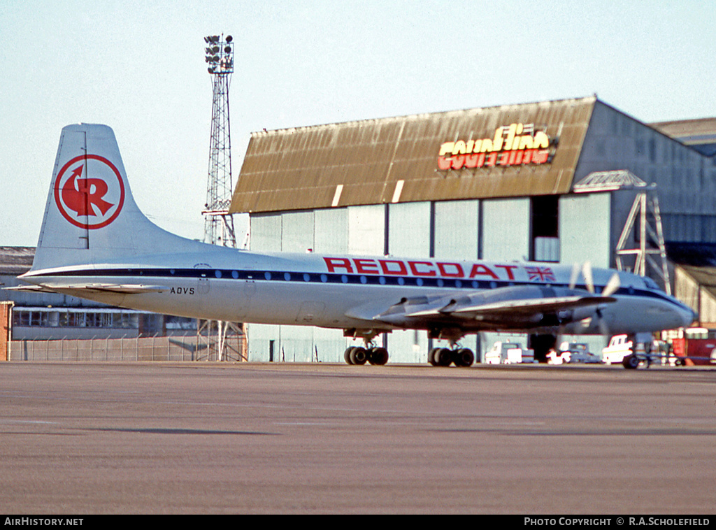 Aircraft Photo of G-AOVS | Bristol 175 Britannia 312(F) | Redcoat Air Cargo | AirHistory.net #39835