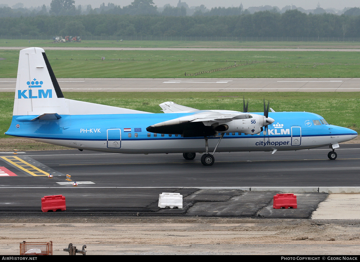 Aircraft Photo of PH-KVK | Fokker 50 | KLM Cityhopper | AirHistory.net #39842