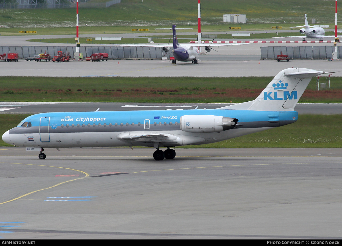 Aircraft Photo of PH-KZG | Fokker 70 (F28-0070) | KLM Cityhopper | AirHistory.net #39846