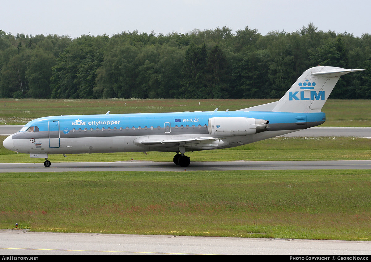 Aircraft Photo of PH-KZK | Fokker 70 (F28-0070) | KLM Cityhopper | AirHistory.net #39847