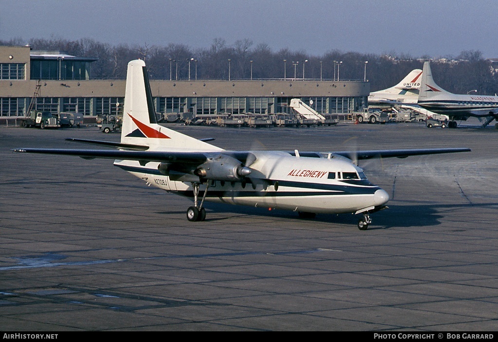 Aircraft Photo of N2709J | Fairchild F-27J | Allegheny Airlines | AirHistory.net #39976