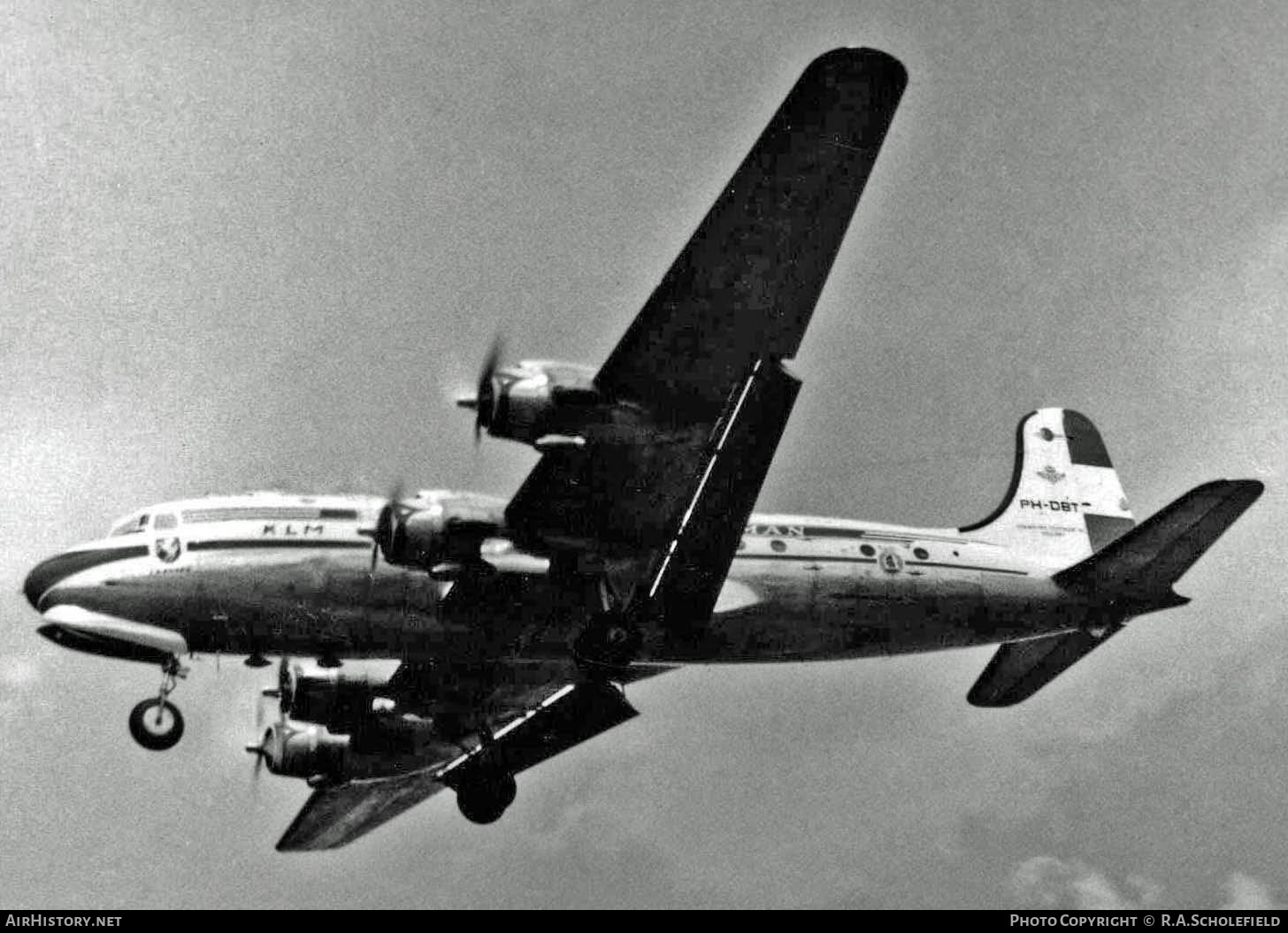 Aircraft Photo of PH-DBT | Douglas DC-4-1009 | KLM - Royal Dutch Airlines | AirHistory.net #40004