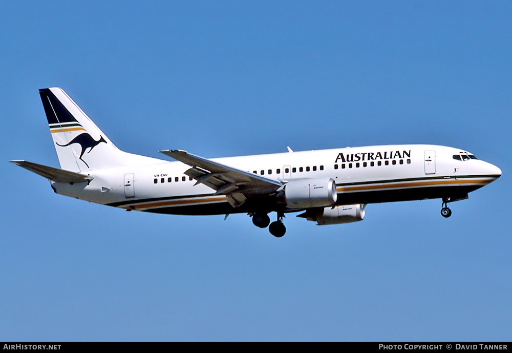 Aircraft Photo of VH-TAV | Boeing 737-376 | Australian Airlines | AirHistory.net #40049