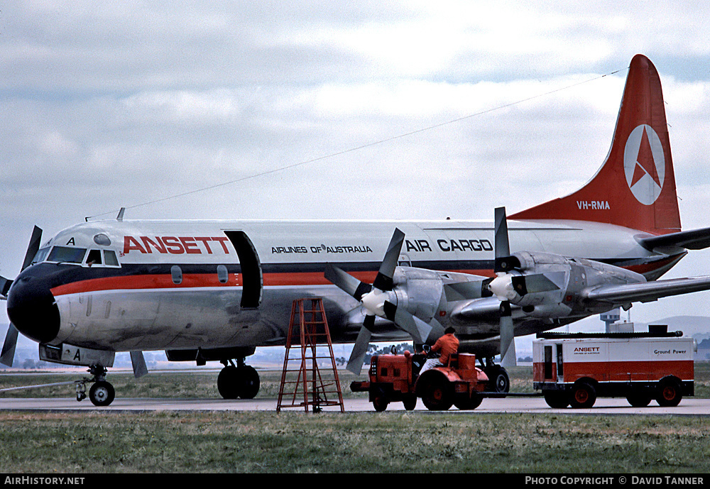 Aircraft Photo of VH-RMA | Lockheed L-188A Electra | Ansett Airlines of Australia Air Cargo | AirHistory.net #40053