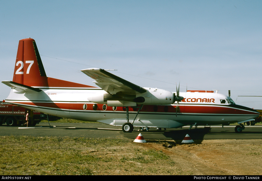 Aircraft Photo of C-GSFS | Fokker F27-600/AT Friendship | Conair Aviation | AirHistory.net #40072